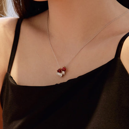 [Luxe Jewels]Dainty Red Heart Necklace