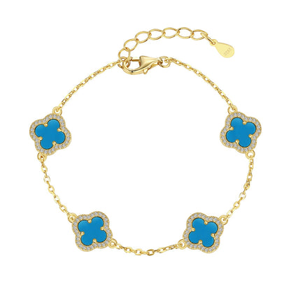 [Luxe Jewels]Four-Leaf Clover Exquisite Bracelet