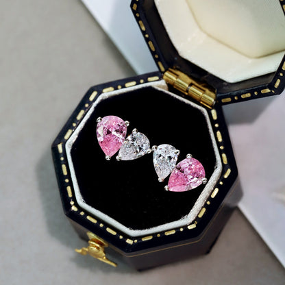 [Luxe Jewels]Dazzling Elegant Heart Cut Lover Earrings