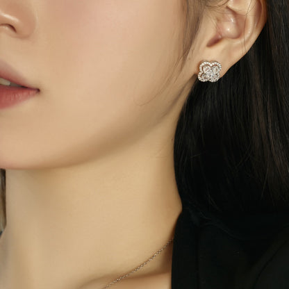 [Luxe Jewels]Lucky Four-Leaf Clover Exquisite Earrings