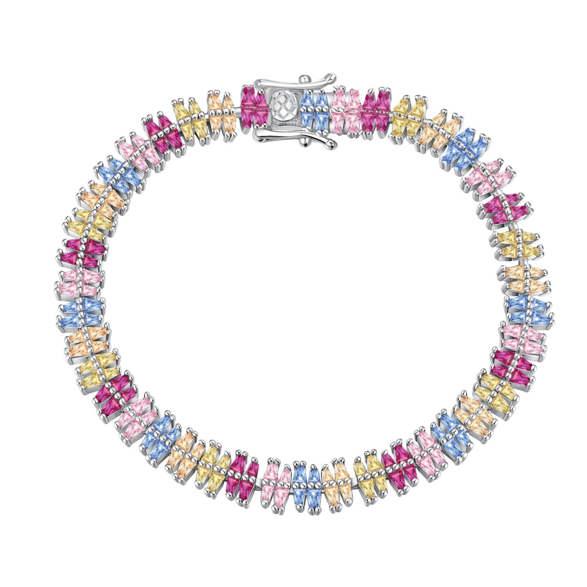 [Luxe Jewels]Sparkling Exquisite Multi Cut Party Bracelet