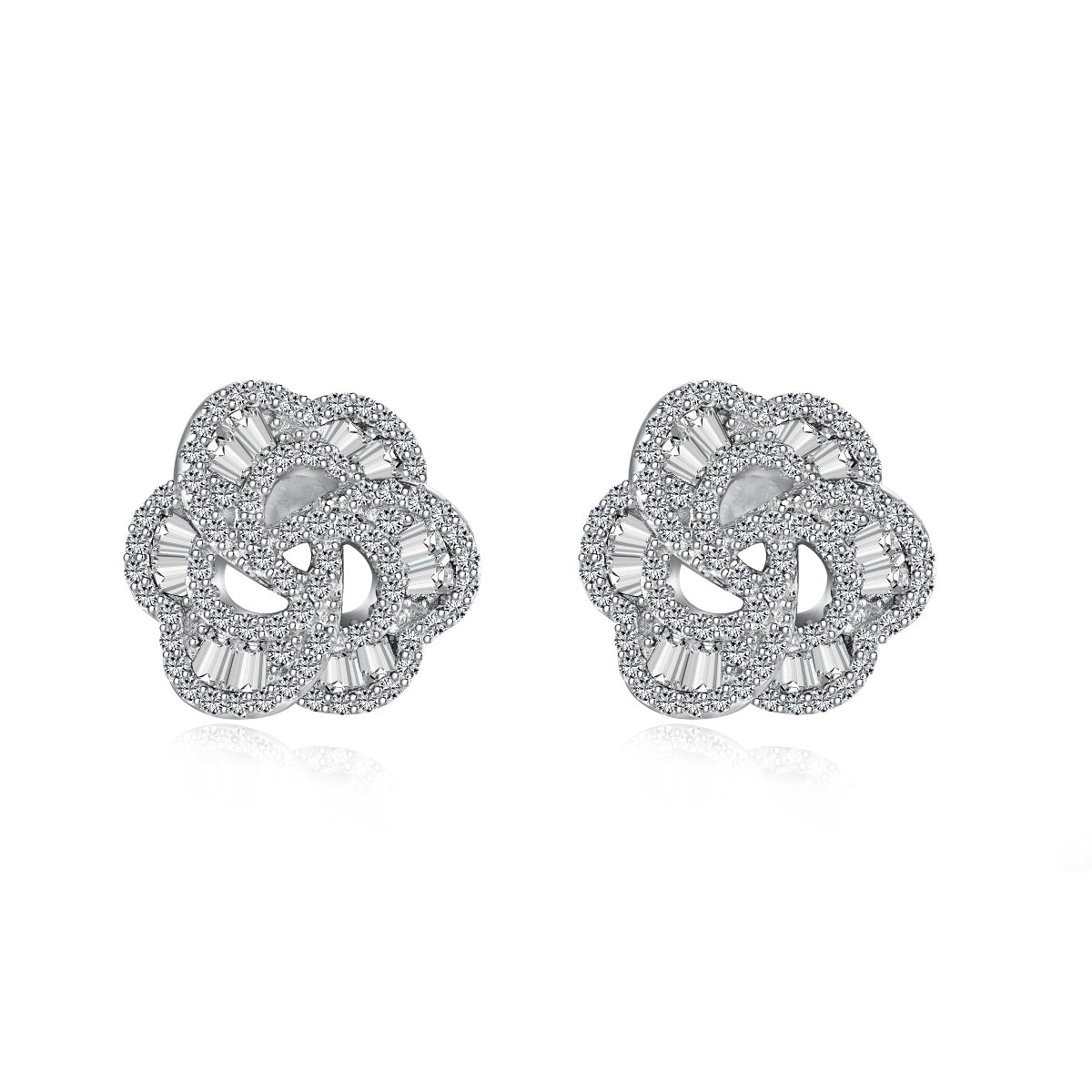 [Luxe Jewels]Exquisite Flower Shape Daily Earrings