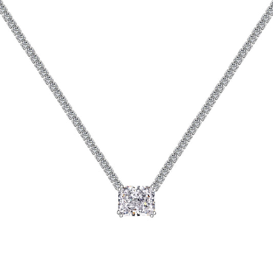 [Luxe Jewels]4.0 Carat Elegant Radiant Cut Necklace