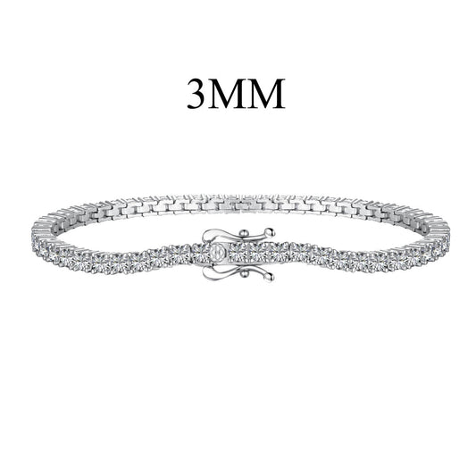 [Luxe Jewels]Dainty Charming Round Cut Tennis Bracelet