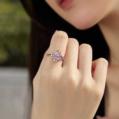 [Luxe Jewels]Four-Leaf Clover Eight-Pointed Star Ring