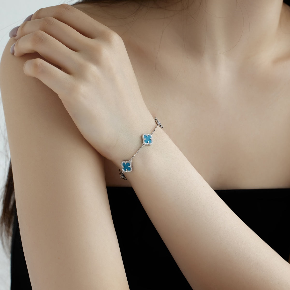 [Luxe Jewels]Four-Leaf Clover Exquisite Bracelet