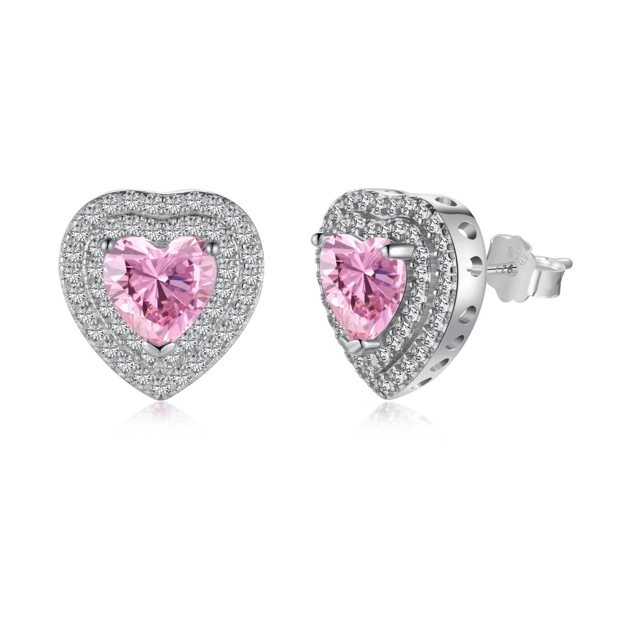 [Luxe Jewels]Dazzling Heart Shape Lover Earrings