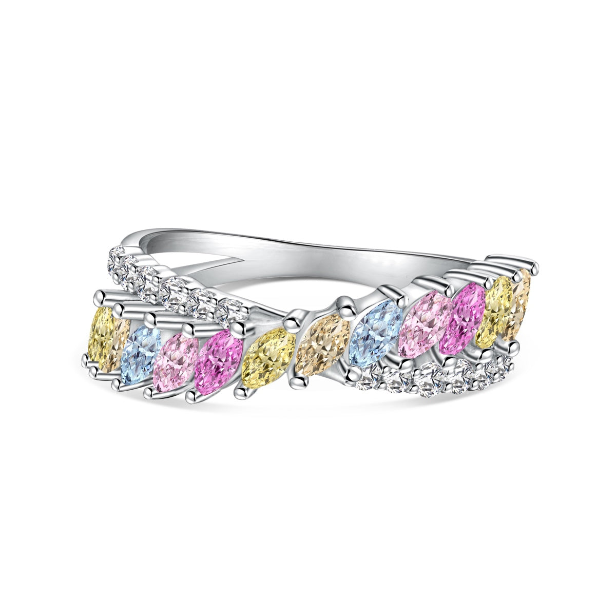 [Luxe Jewels]Unique Colorful Marquise Cut Daily Ring