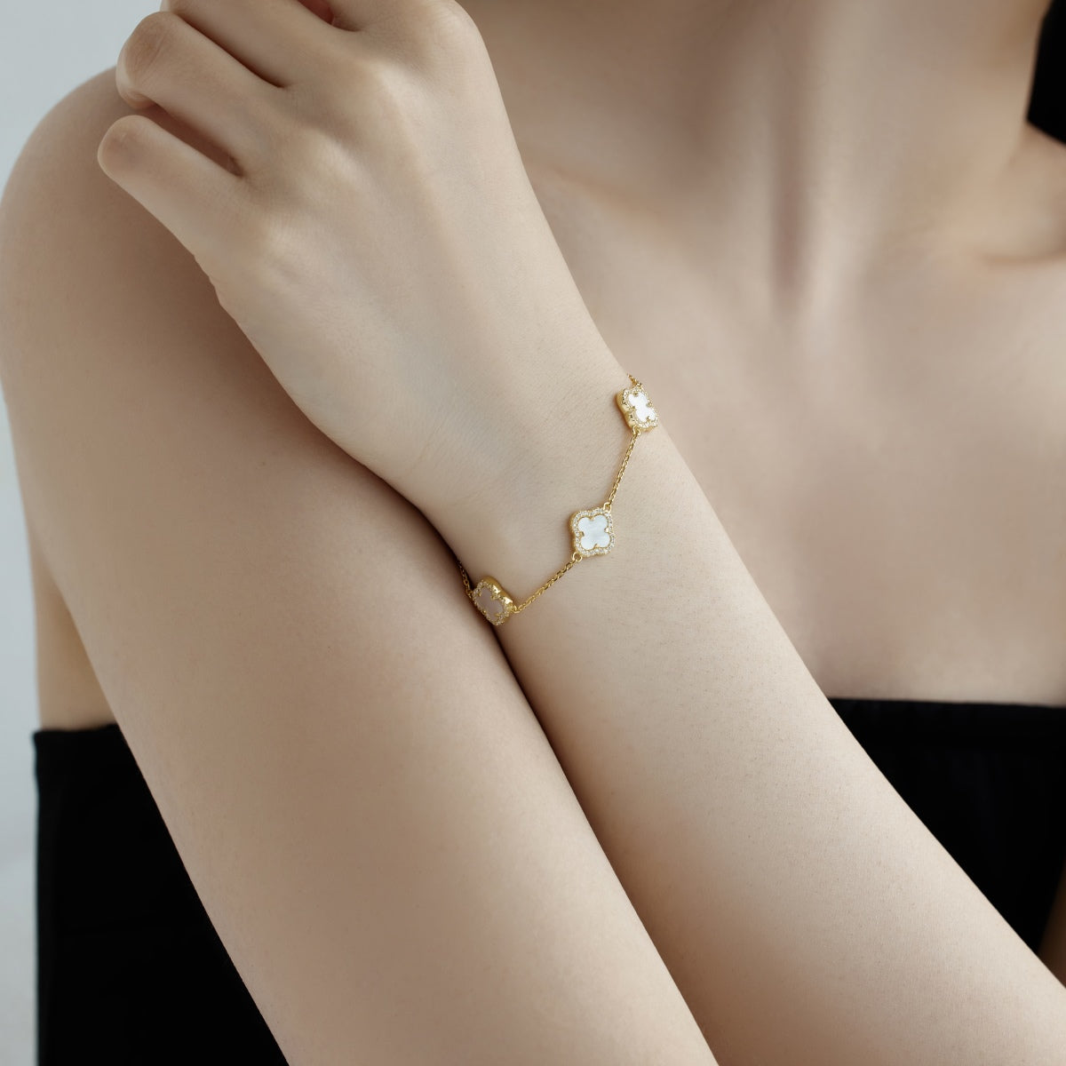 [Luxe Jewels]Four-Leaf Clover Exquisite Bracelet