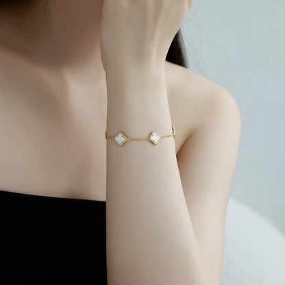 [Luxe Jewels]Four-Leaf Clover Exquisite Bracelet