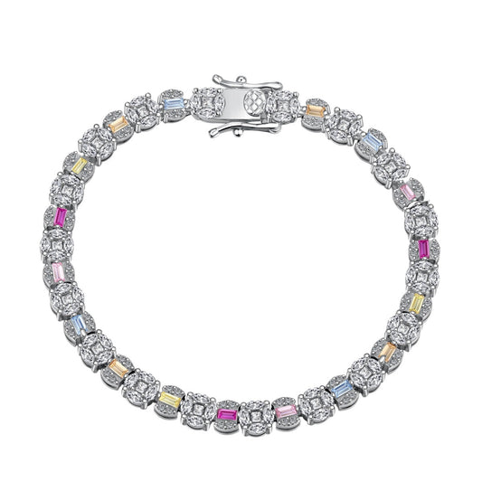 [Luxe Jewels]Dazzling Radiant Multi Cut Daily Bracelet