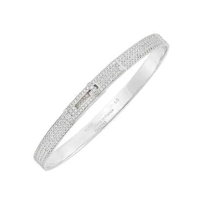 [Luxe Jewels]HM KELLY BRACELET IN SILVER AND FULL PAVE DIAMOND