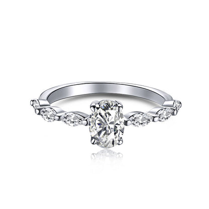 [Luxe Jewels]0.75 Carat Luxurious Vibrant Elongated Cushion Cut Daily Ring