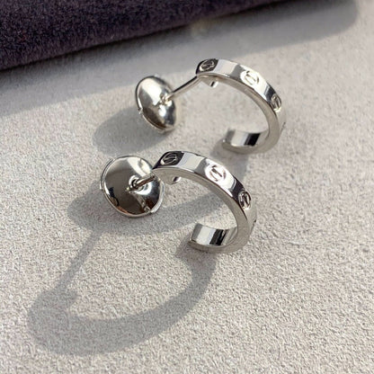 [Luxe Jewels]LOVE EARRINGS 2.65MM SILVER