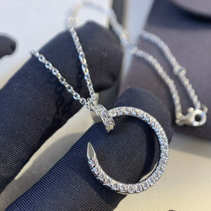 [Luxe Jewels]JUSTE NECKLACE SILVER DIAMONDS