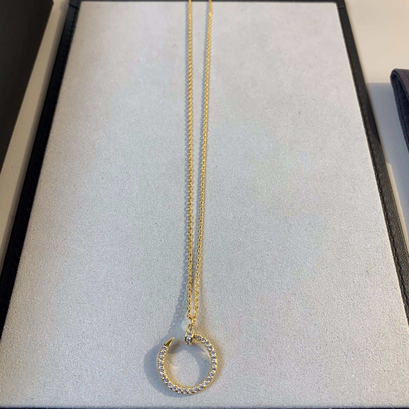 [Luxe Jewels]JUSTE NECKLACE GOLD DIAMONDS