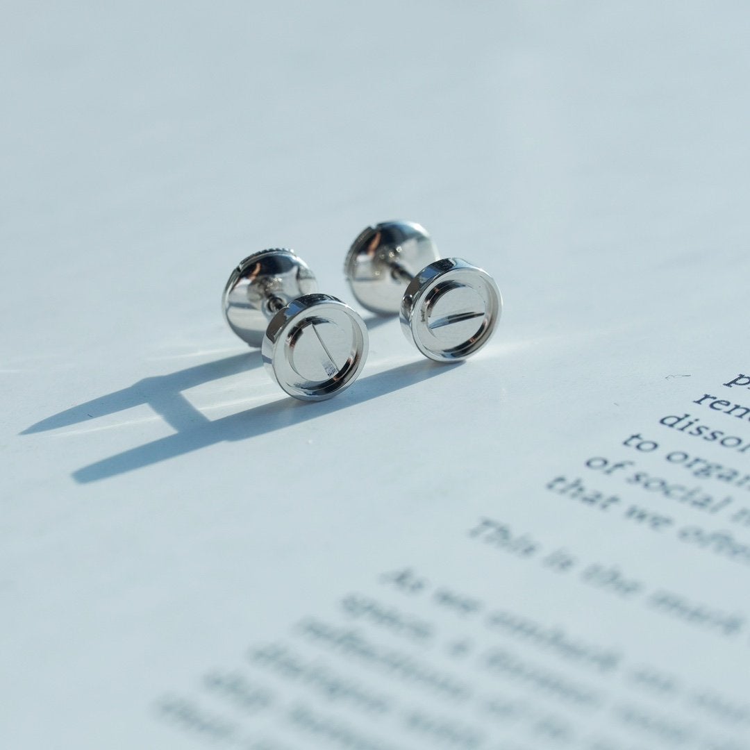 [Luxe Jewels]LOVE EARRINGS SILVER 10MM