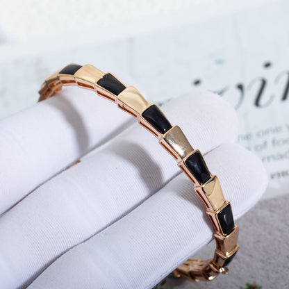 [Luxe Jewels]SERPENTI BRACELET PINK GOLD ONYX