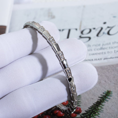 [Luxe Jewels]SERPENTI BRACELET SILVER DIAMOND