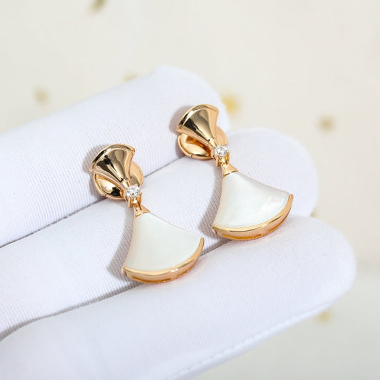 [Luxe Jewels]DREAM MOP PINK GOLD EARRINGS