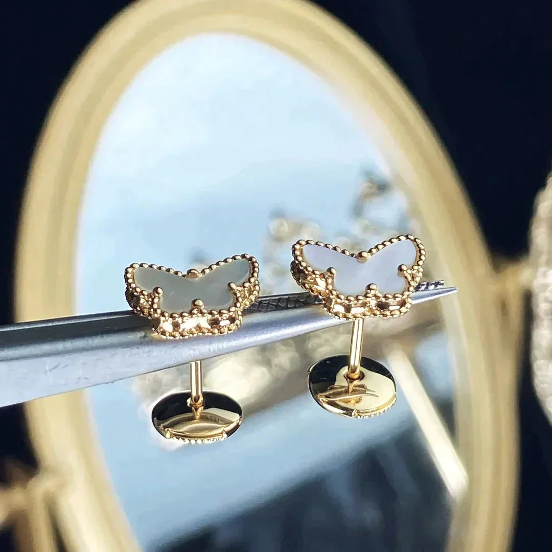 [Luxe Jewels]SWEET BUTTERFLY MOP EARSTUDS