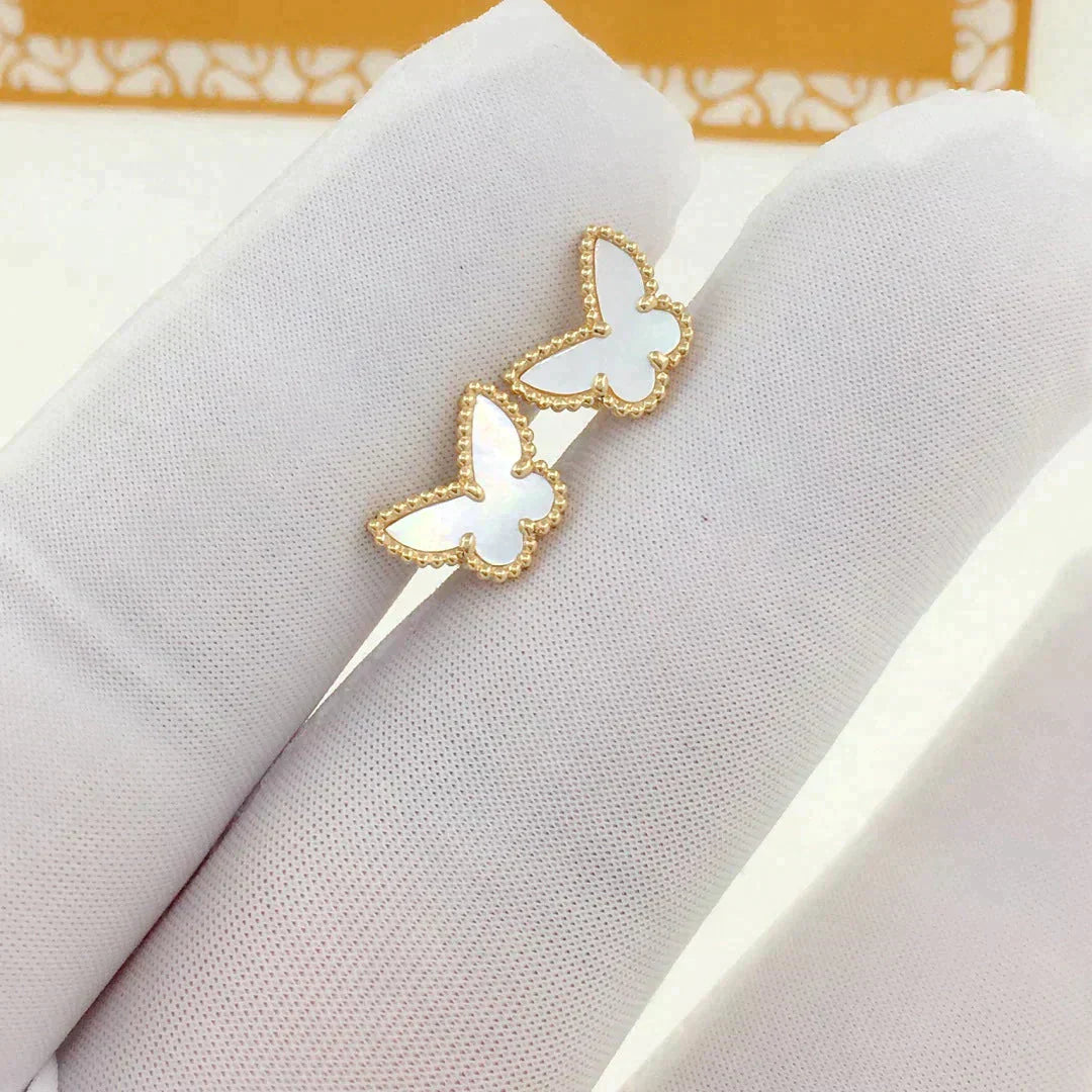 [Luxe Jewels]SWEET BUTTERFLY MOP EARSTUDS