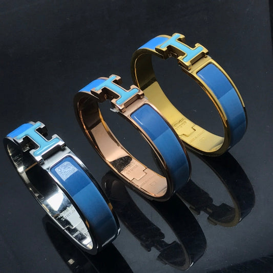 [Luxe Jewels]H BRACELET BLUE RAINBOW CERAMIC