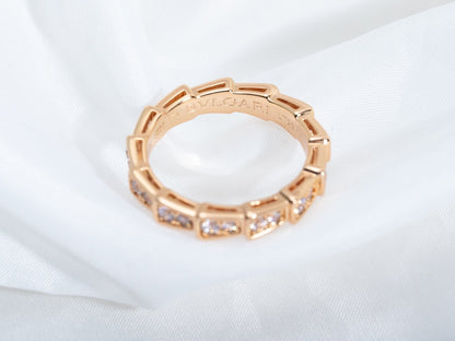 [MERA]SERPENTI RING ROTGOLD MIT DIAMANTEN 3MM