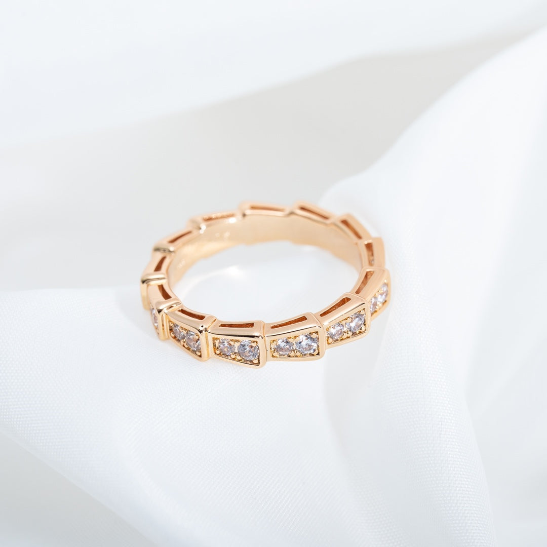 [MERA]SERPENTI RING ROTGOLD MIT DIAMANTEN 3MM