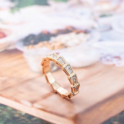 [MERA]SERPENTI RING ROTGOLD MIT DIAMANTEN 3MM