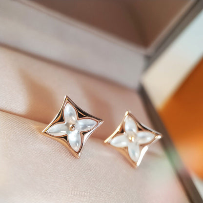 [Luxe Jewels]スターモップピンクゴールドイヤリング