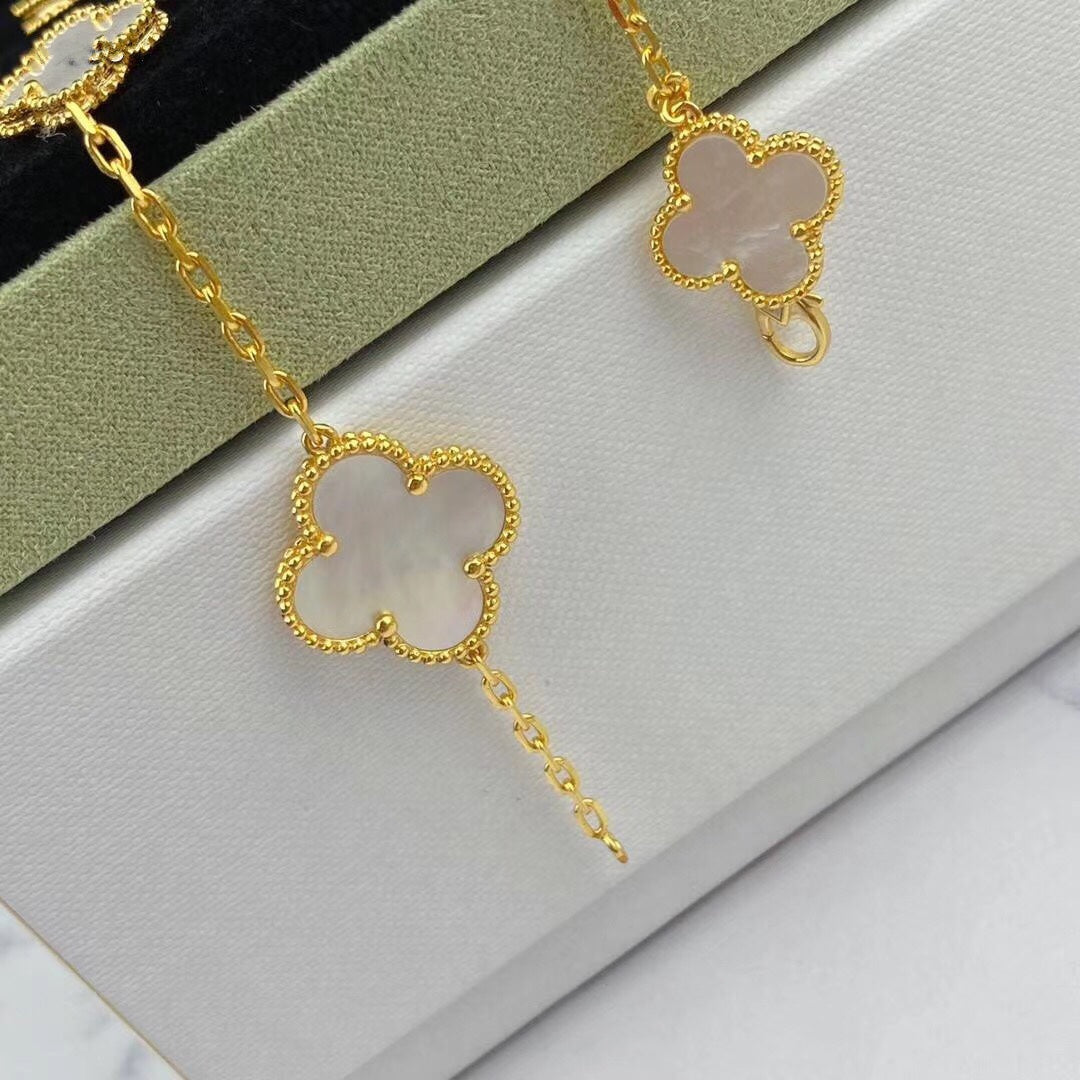 [Luxe Jewels]MAGIC CLOVER MOP GOLD BRACELET 5 MOTIFS