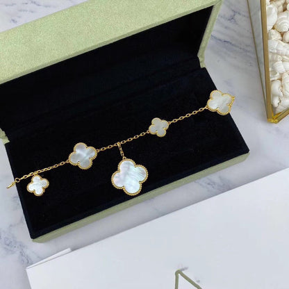 [Luxe Jewels]MAGIC CLOVER MOP GOLD BRACELET 5 MOTIFS