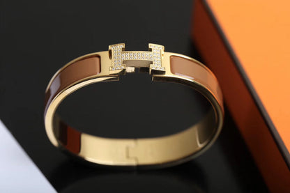 [Luxe Jewels]H BRACELET GOLD DIAMOND