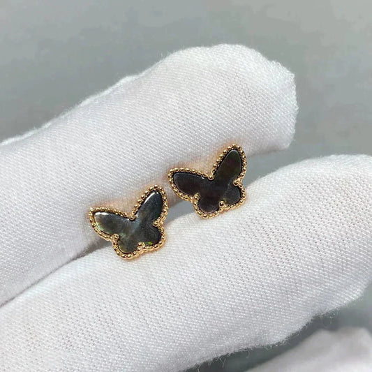 [Luxe Jewels]BUTTERFLY DARK MOP  EARRINGS