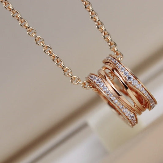 [Luxe Jewels]ZERO 1 PINK GOLD NECKLACE