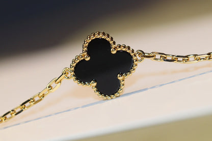 [Luxe Jewels]CLOVER 20 MOTIFS ONYX ROSE GOLD