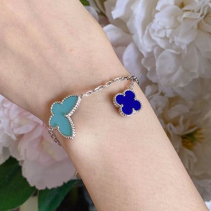 [Luxe Jewels]LUCKY SPRING SILVER BRACELET 4 MOTIF