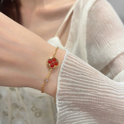 [Luxe Jewels]SUN PEDANT CARNELIAN BRACELET