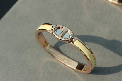 [Luxe Jewels]CLIC CHAINE PINK GOLD BRACELET