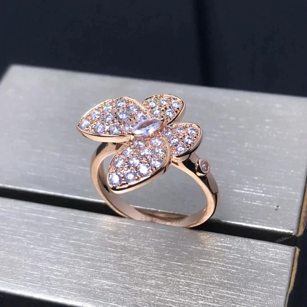 [Luxe Jewels]BUTTERFLY PINK GOLD DIAMOND RING