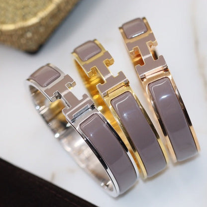 [Luxe Jewels]H BRACELET 12MM BROWN