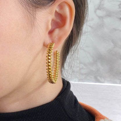 [Luxe Jewels]CLASH HOOP EARRINGS