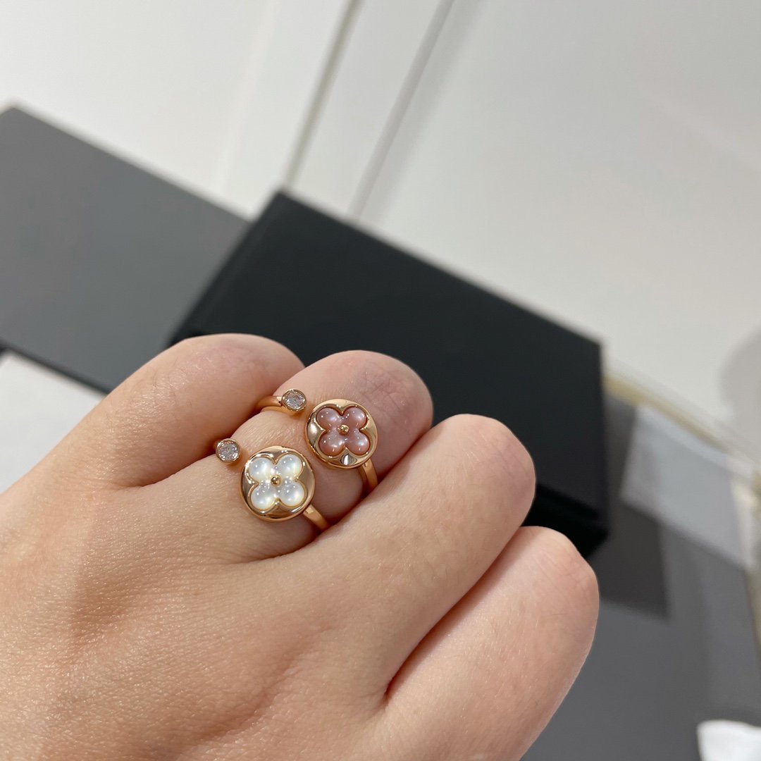 [Luxe Jewels]SUN 1 DIAMOND PINK MOP RING