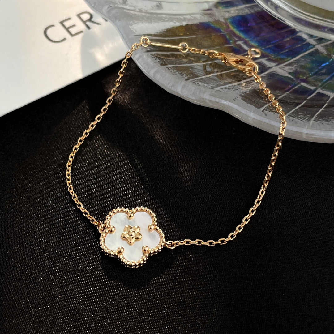 [Luxe Jewels]LUCKY SPRING ROSE GOLD MOP BRACELET