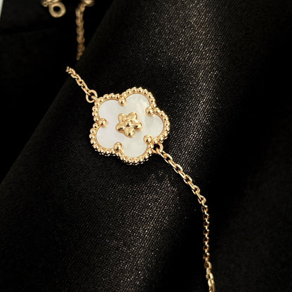 [Luxe Jewels]LUCKY SPRING ROSE GOLD MOP BRACELET