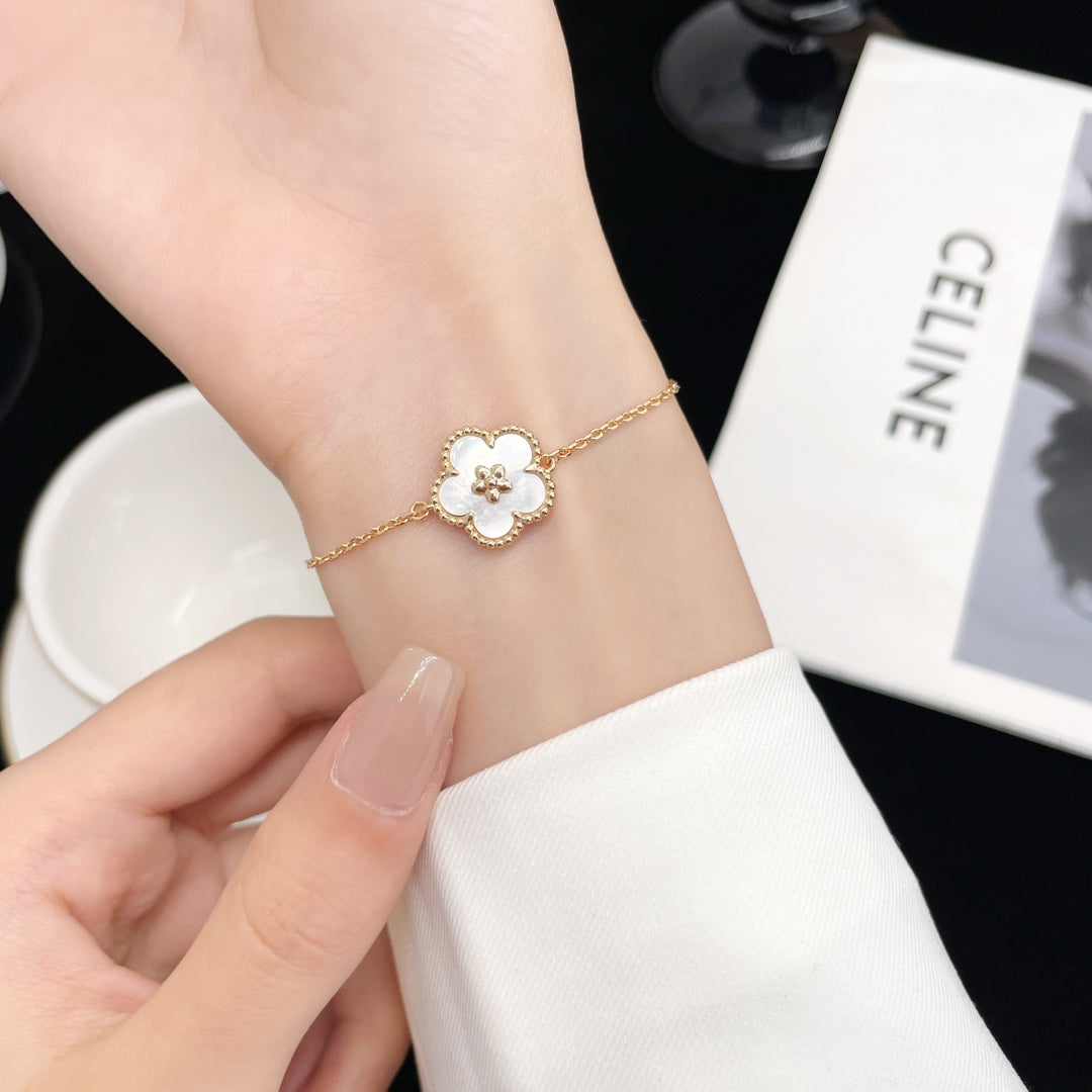 [Luxe Jewels]LUCKY SPRING ROSE GOLD MOP BRACELET