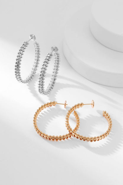 [Luxe Jewels]CLASH HOOP EARRINGS