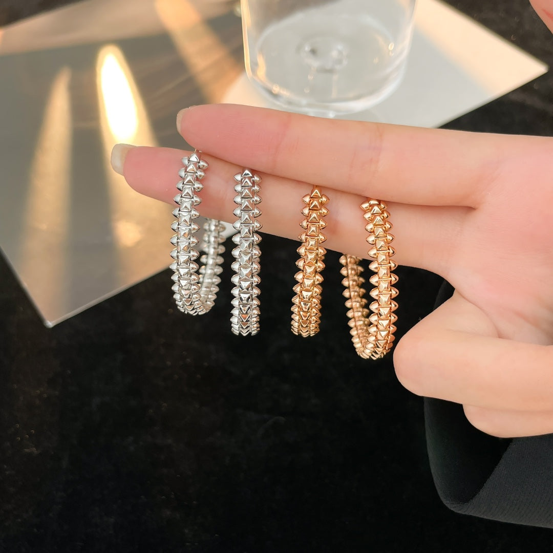 [Luxe Jewels]CLASH HOOP EARRINGS