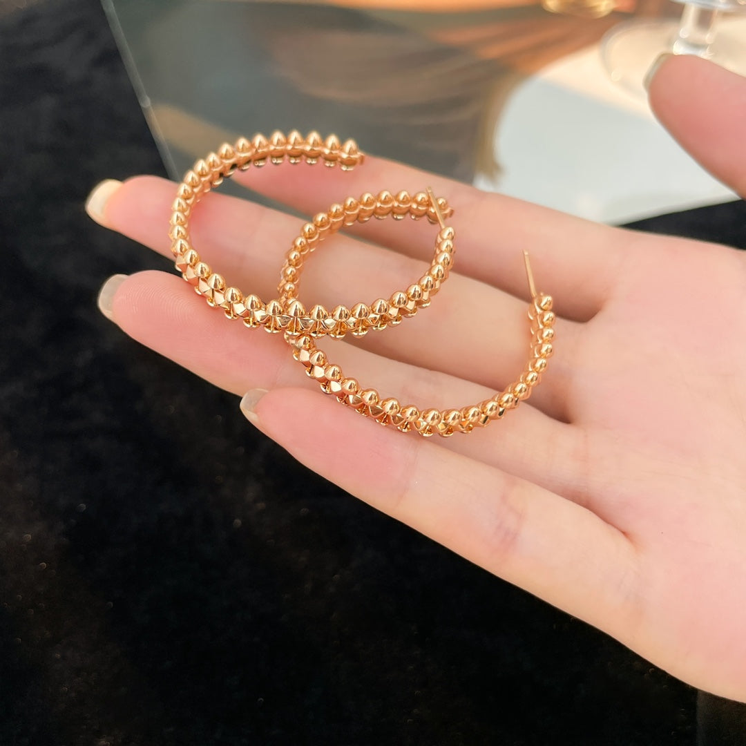 [Luxe Jewels]CLASH HOOP EARRINGS